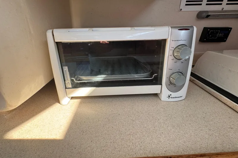 Slide: The Image of Toaster oven on Catalina 36 MkII yacht's countertop, 1997 model. - 31