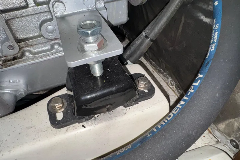 Slide: The Image of Engine mount detail of a 1997 Catalina 36 MkII sailboat. - 53