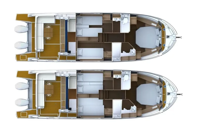 Slide: The Image of Manufacturer Provided Image: 2025 Beneteau Antares 12 Fly yacht floor plan, showcasing interior layout and design. - 14