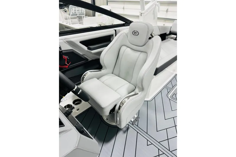 Slide: The Image of Luxurious interior of 2026 Cobalt R6 Outboard boat with premium seating. - 4