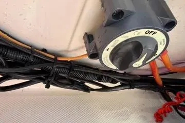 Slide: The Image of 2018 Boston Whaler 170 Super Sport electrical wiring and switch detail. - 12