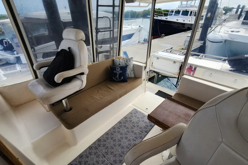 Slide: The Image of Interior of 2005 Endeavour 44 TrawlerCat with seating and nautical decor. - 47