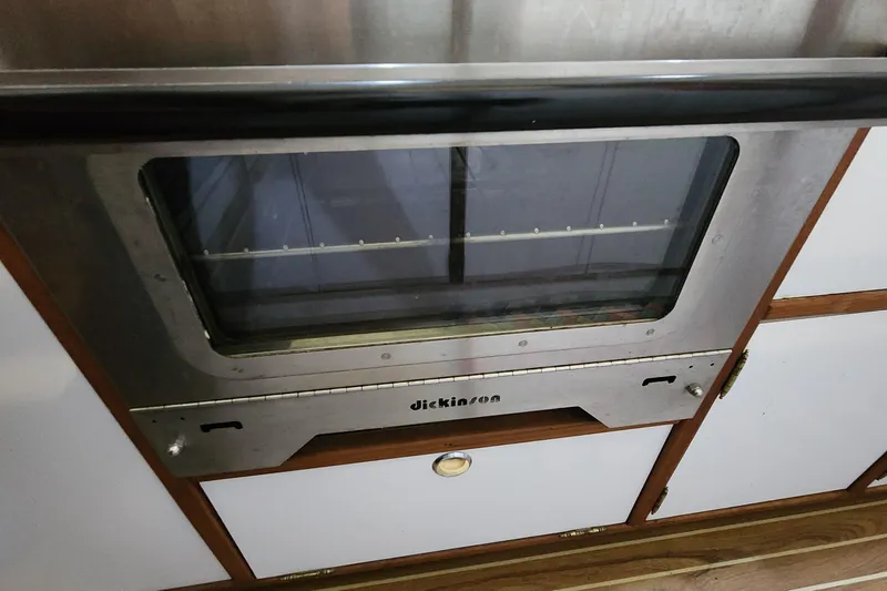 Slide: The Image of Stainless steel oven in 2005 Endeavour 44 TrawlerCat kitchen. - 9