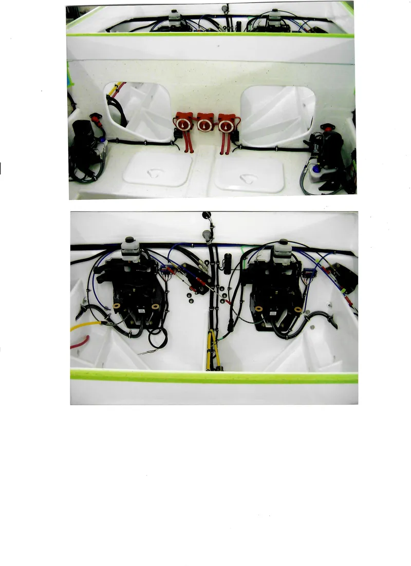 Slide: The Image of 1971 Magnum Sport engine compartment with wiring and components. - 30