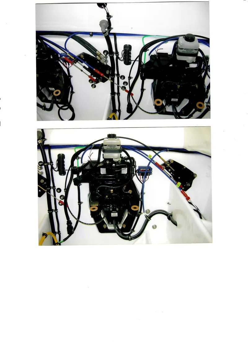Slide: The Image of 1971 Magnum Sport engine components with wiring and connections. - 31
