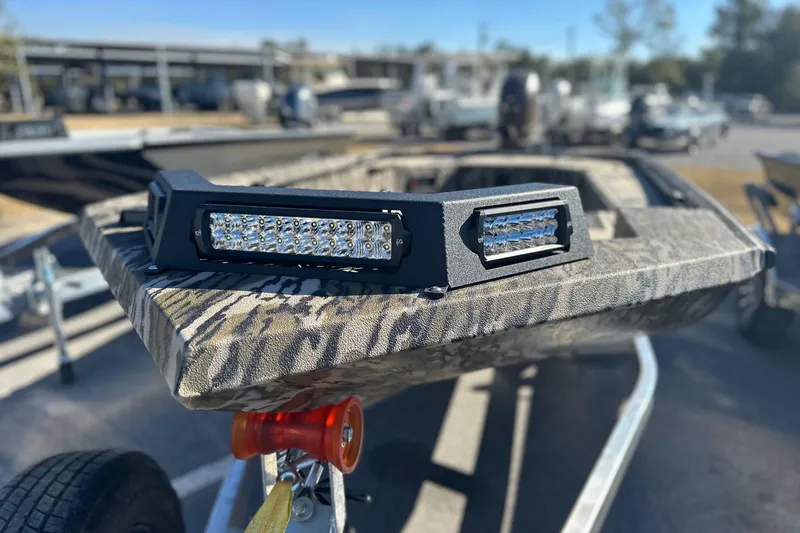 Slide: The Image of 2026 Avid 16 Commander boat with LED lights on trailer. - 5