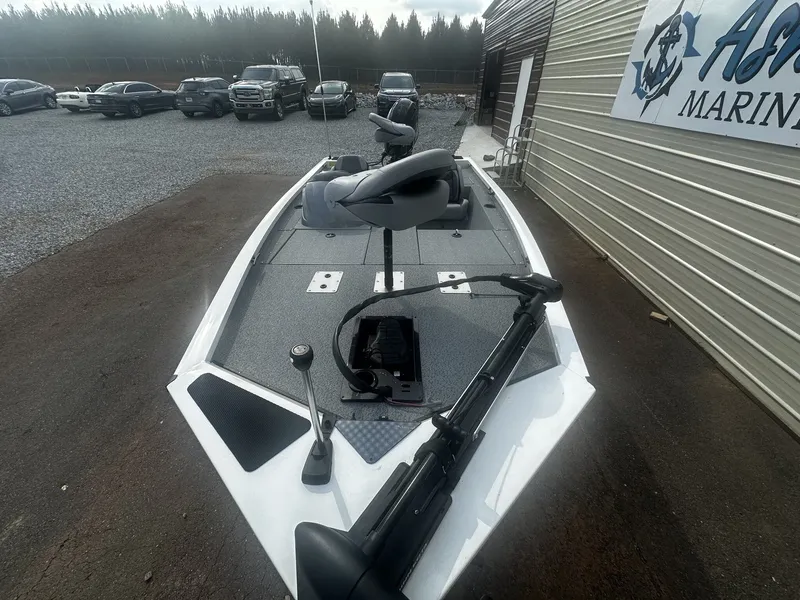 Slide: The Image of 2026 G3 Sportsman 1710 boat parked at Asher Marine. - 3
