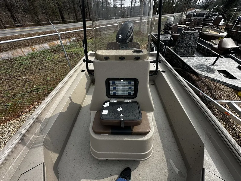 Slide: The Image of Interior view of Excel 220 Bay Pro Elite boat, model year 2026. - 6