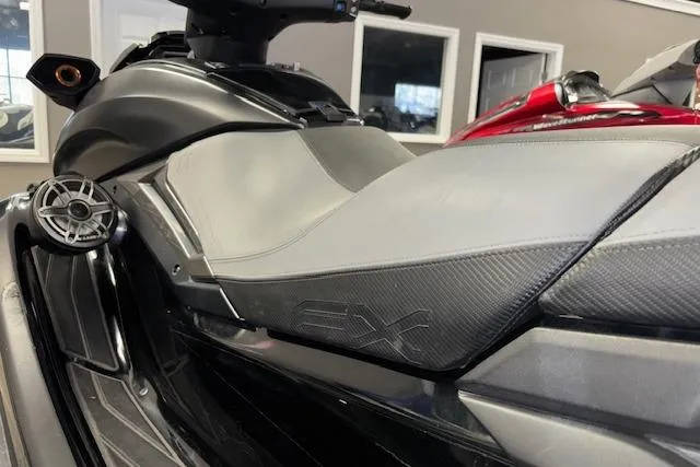 Slide: The Image of 2020 Yamaha WaveRunner FX Cruiser SVHO, sleek black design, close-up view. - 6