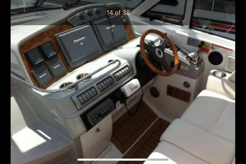 Slide: The Image of 2008 Formula 45 Yacht cockpit with advanced navigation and control systems. - 5