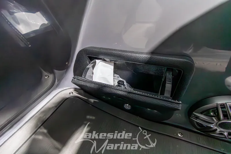 Slide: The Image of Interior storage compartment of 2026 Godfrey Monaco 235 QSB boat at Lakeside Marina. - 38