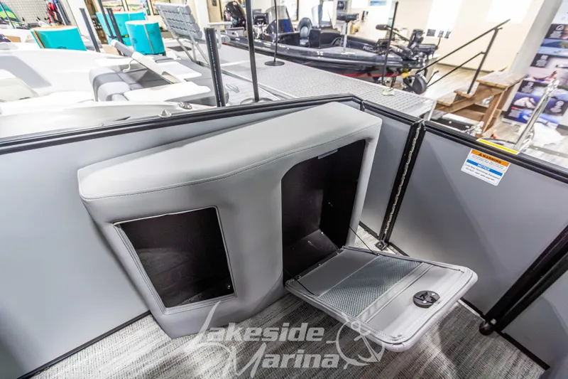 Slide: The Image of 2026 Godfrey Monaco 235 QSB boat interior storage compartment at Lakeside Marina. - 43