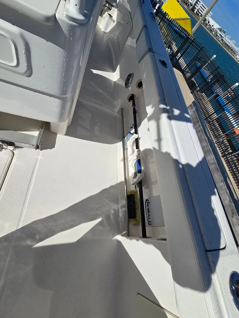 Slide: The Image of Interior view of 2022 Robalo R272 Center Console boat. - 27