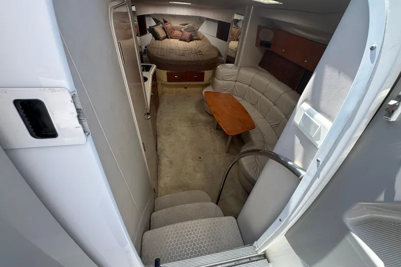 Slide: The Image of Interior of 2003 Formula 37 Performance Cruiser with cozy seating and sleeping area. - 20
