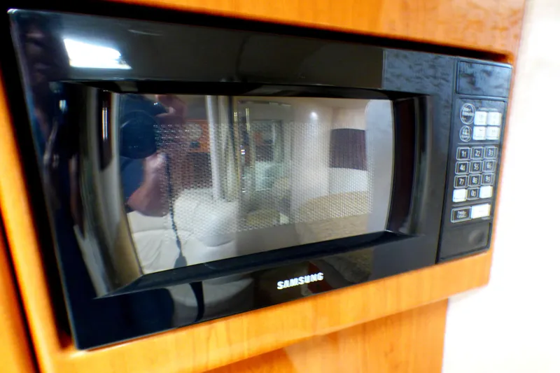 Slide: The Image of Built-in Samsung microwave in 2003 Formula 37 PC yacht kitchen. - 31