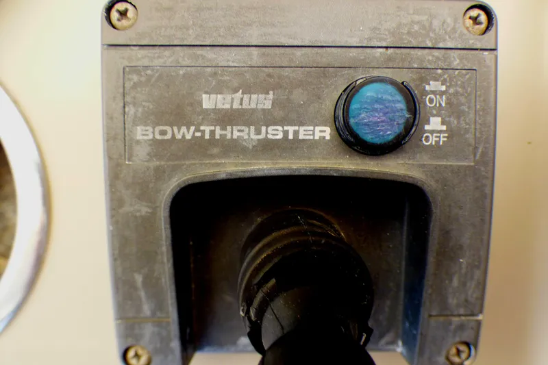 Slide: The Image of Control panel of a Vetus bow thruster on a 2003 Formula 37 PC boat. - 48