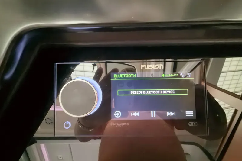 Slide: The Image of Fusion Bluetooth device interface on 2024 Tiara Yachts 48 LS. - 15