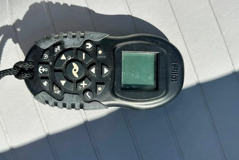 Slide: The Image of Remote control for iPilot system on 1998 Sea Strike 18 CC boat. - 15