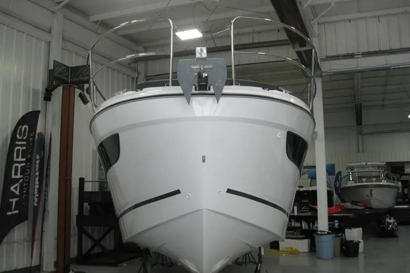 Slide: The Image of Compact kitchen area in 2026 Jeanneau NC 895 Series 2 boat with microwave and fridge. - 19