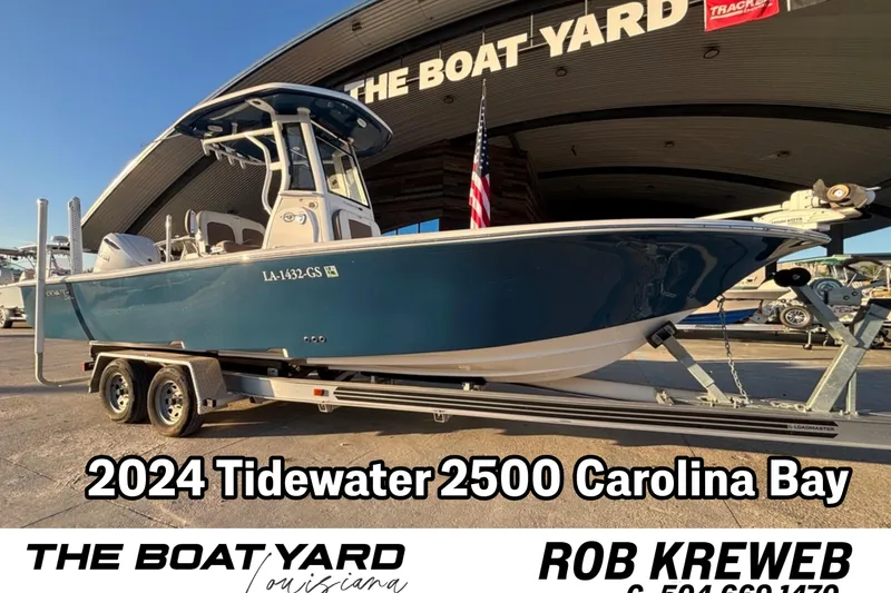 The Image of 2024 Tidewater 2500 Carolina Bay boat on trailer at The Boat Yard. - 0