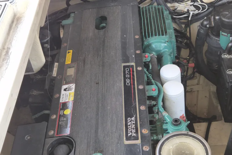 Slide: The Image of Engine compartment of a 2013 Azimut 36 with Volvo Penta D6-370 engine. - 25