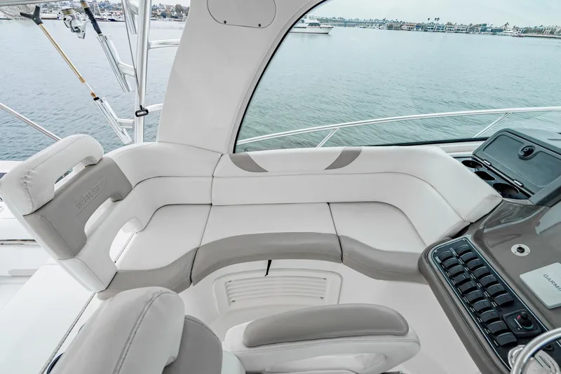 Slide: The Image of Luxurious seating area on a 2008 Boston Whaler 345 Conquest boat. - 41