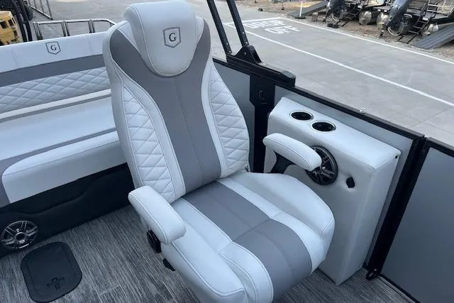 Slide: The Image of 2026 Godfrey Monaco 235 SFLC boat interior with luxurious seating and modern design. - 22