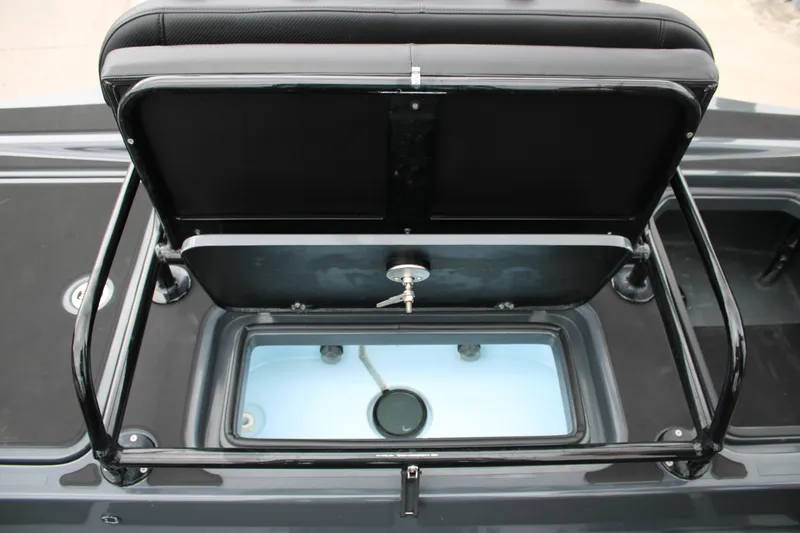 Slide: The Image of 2025 Mamba 24 Catamaran Elite tower against cloudy sky backdrop. - 34