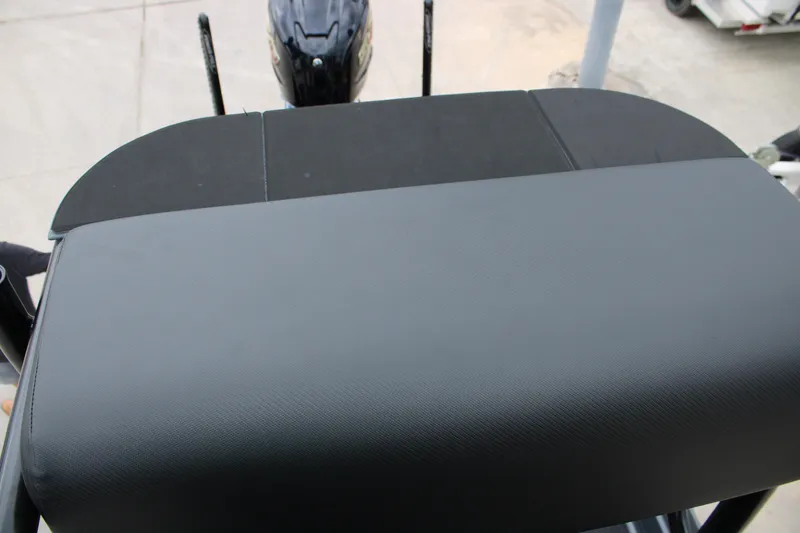 Slide: The Image of 2025 Mamba 24 Catamaran Elite deck with custom design and mounted equipment. - 5