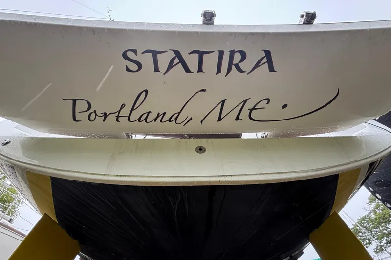 Slide: The Image of 2017 Jeanneau Sun Odyssey 389 sailboat named Statira, Portland, ME, stern view. - 19