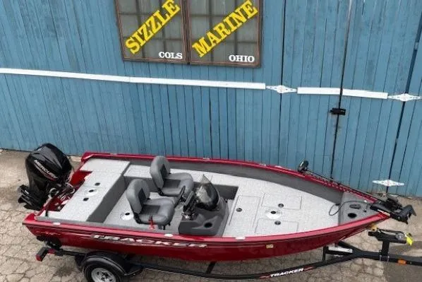 Slide: The Image of 2021 Tracker Super Guide V-16 SC boat at Sizzle Marine, Ohio. - 6