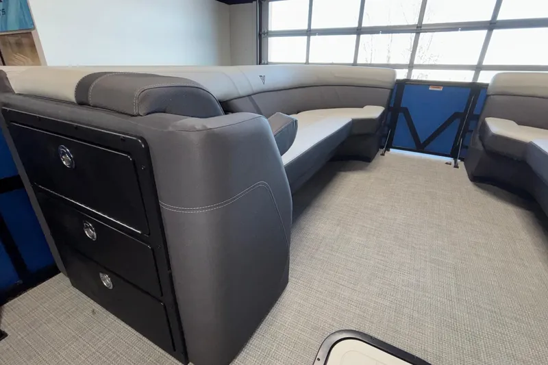 Slide: The Image of Luxurious interior of 2026 Viaggio Z24U with plush seating and storage compartments. - 10