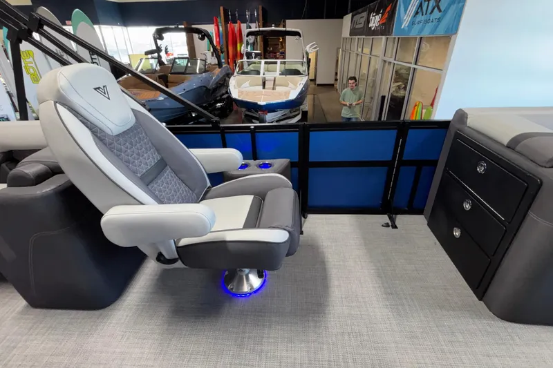 Slide: The Image of Luxurious Viaggio Z24U 2026 boat interior with plush seating and modern design. - 34