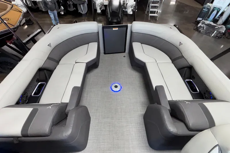 Slide: The Image of Luxurious interior of 2026 Viaggio Z24U boat with spacious seating and modern design. - 36