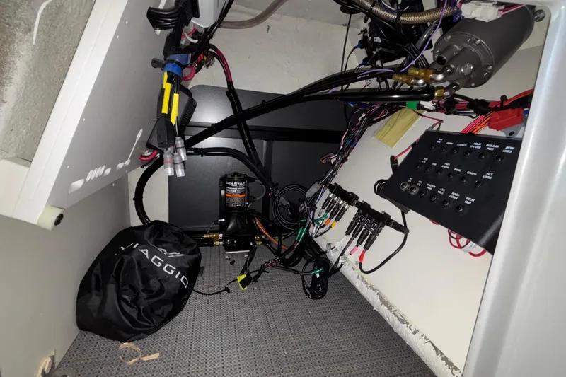 Slide: The Image of Interior view of Viaggio Z24U 2026 electrical panel and wiring setup. - 27