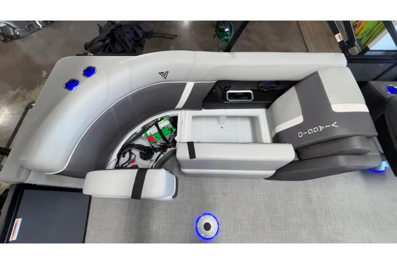 Slide: The Image of Luxurious Viaggio Z24U 2026 boat seating with modern design and integrated storage. - 41