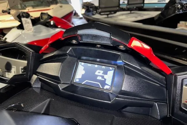 Slide: The Image of Dashboard of 2023 Yamaha WaveRunner VX Limited, featuring digital display and controls. - 14