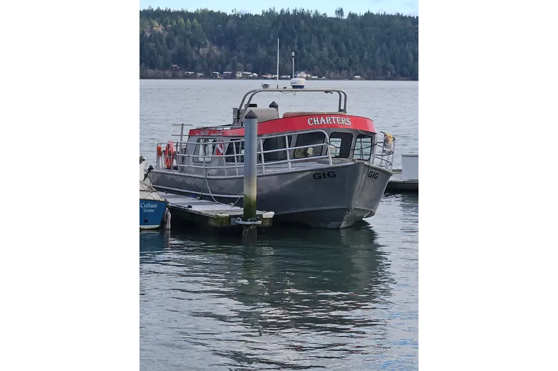 The Image of Charter boat "GIG" docked, Svendsen Marine Works SMW 38, 1994 model. - 0