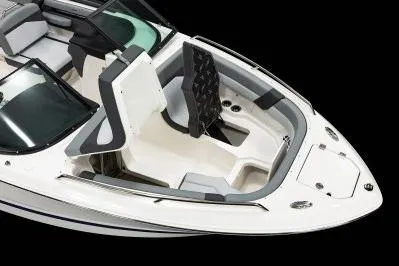 Slide: The Image of 2026 Chaparral SSX 4 boat interior with sleek seating and modern design. - 10