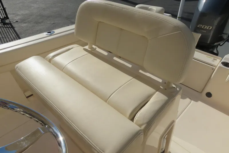 Slide: The Image of 2016 Grady-White Fisherman 209 boat storage compartment with Coast Guard Foundation sticker. - 34