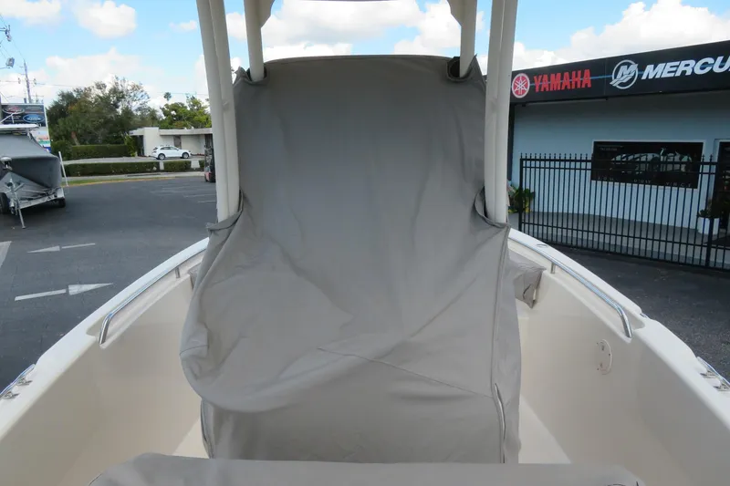 Slide: The Image of 2016 Grady-White Fisherman 209 boat with covered console, parked near Yamaha dealership. - 75