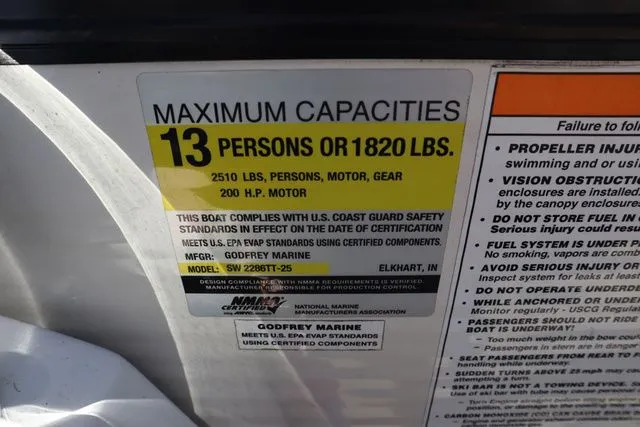 Slide: The Image of Godfrey Sweetwater 2286 SFL Triple Tube Package 2021 - 25