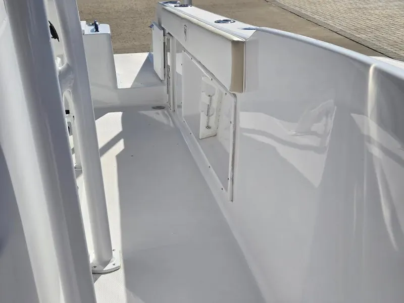 Slide: The Image of Interior view of 2024 Century 2300 Center Console boat deck. - 8