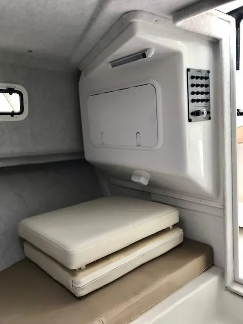 Slide: The Image of Interior of 2017 Parker 2520 XL Sport Cabin boat. - 17