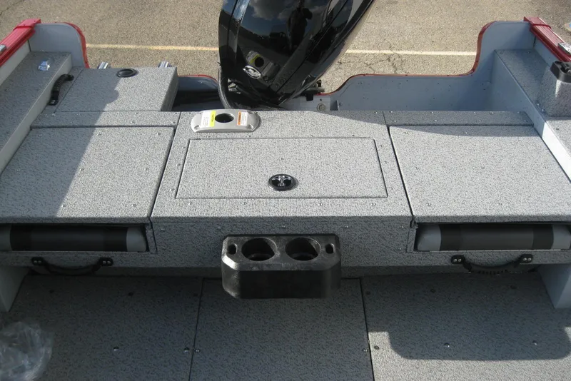 Slide: The Image of 2024 Lund 1775 Adventure SS boat interior with two seats and steering console. - 7