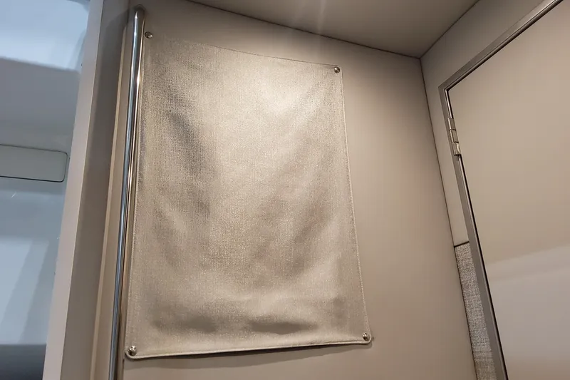 Slide: The Image of Interior detail of 2026 Formula 360 Crossover Bowrider OB, featuring a sleek wall panel. - 101