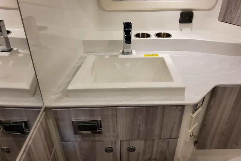 Slide: The Image of Modern bathroom sink in 2026 Formula 360 Crossover Bowrider OB boat. - 107