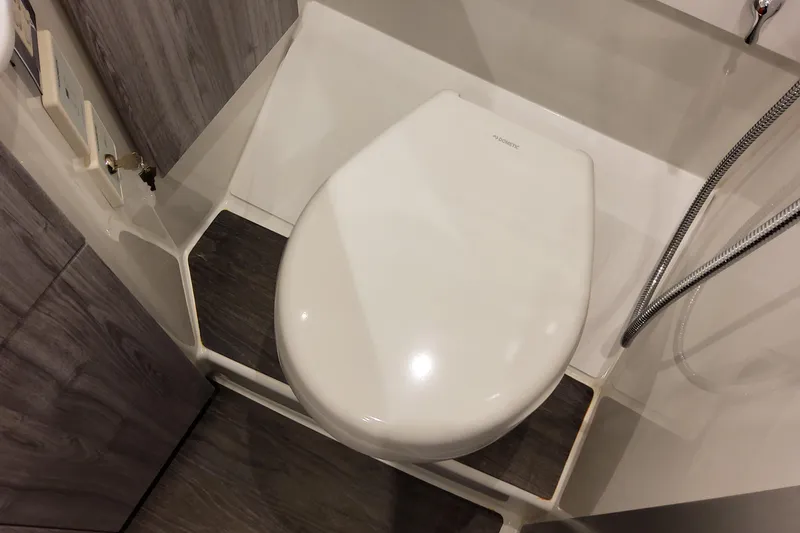 Slide: The Image of Modern bathroom in 2026 Formula 360 Crossover Bowrider OB boat. - 110