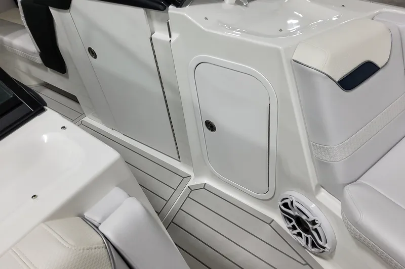 Slide: The Image of 2026 Formula 360 Crossover Bowrider OB interior with sleek seating and storage. - 37