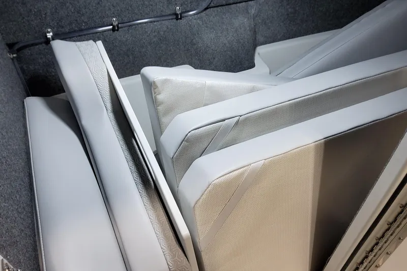 Slide: The Image of 2026 Formula 360 Crossover Bowrider OB interior cushions in storage compartment. - 38